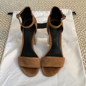 Alexander Wang Tan Suede Heels